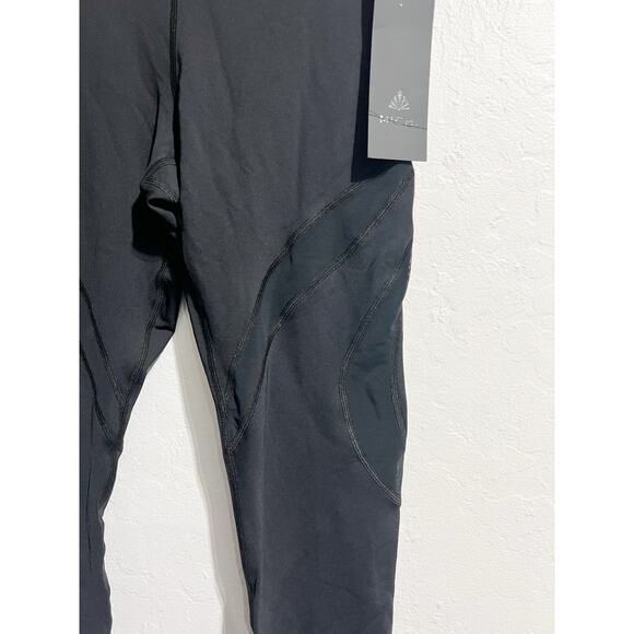 NWT MICHI Leggings Small Black Mesh Insert Cut Out Athletic Work Out - Picture 2 of 9